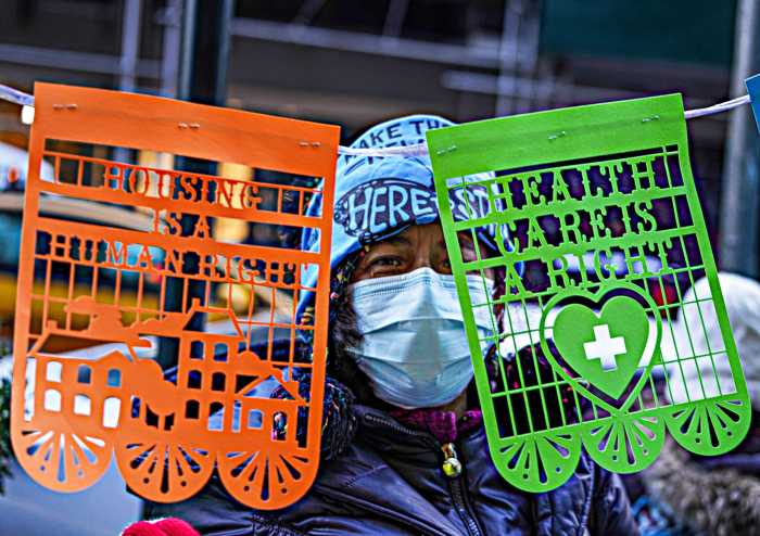 Advocates hold independent budget forum outside Governor’s Midtown office 4