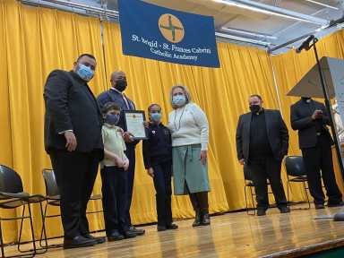 Mayor Adams celebrates Catholic Schools week