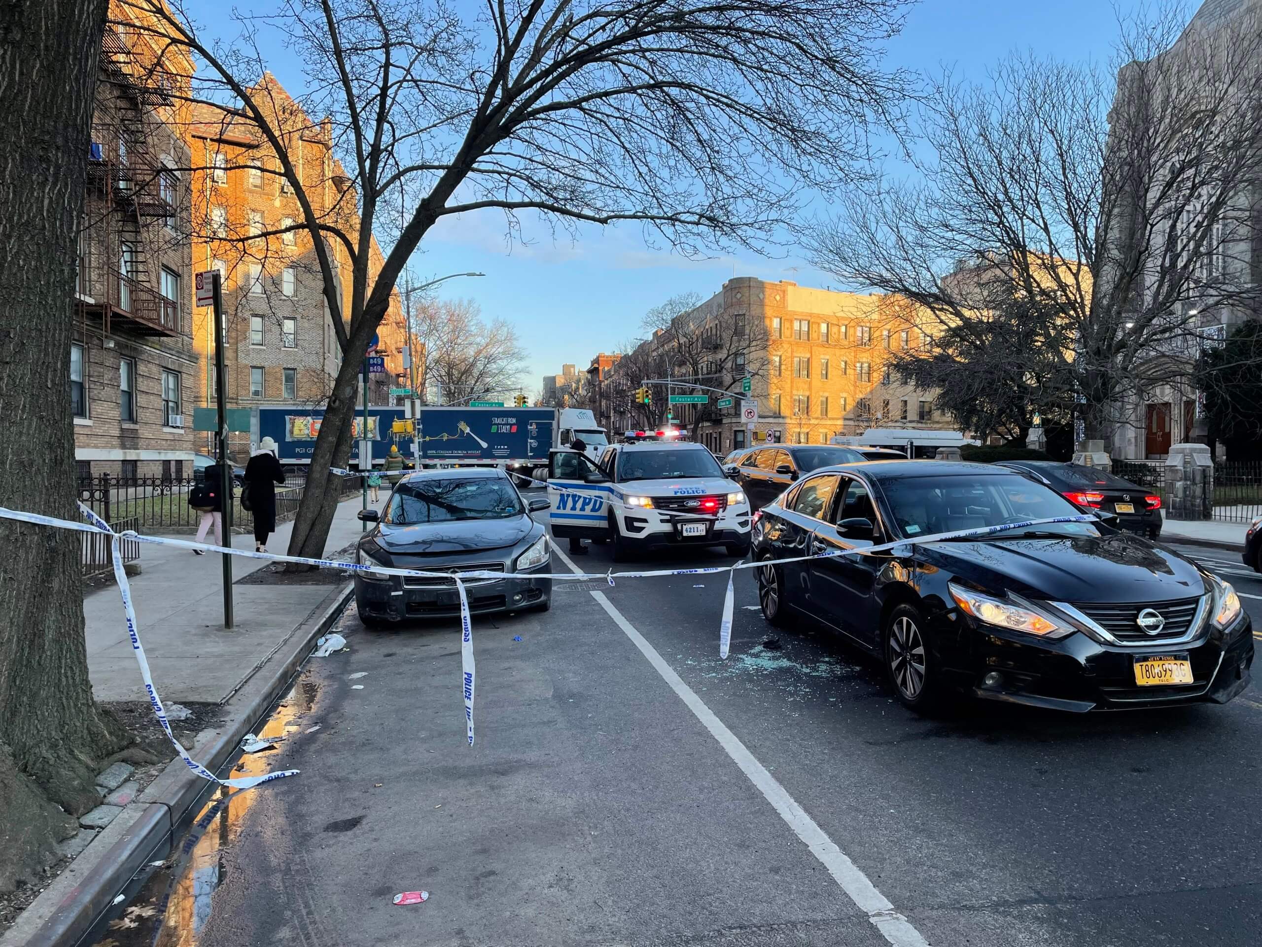 Uber driver shot and grazed while dropping off passenger in Brooklyn 3 The scene of the shooting