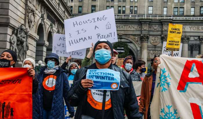 EVERYTHING IS TOO DAMN HIGH | Housing costs putting many NYC families on the brink 3 Housing protest
