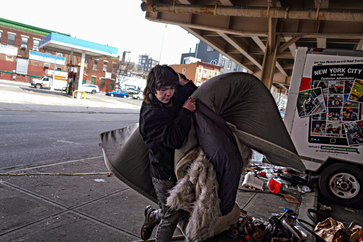'It's like out of a dystopian movie': Inside an emotional city raid on a Brooklyn homeless encampment 20