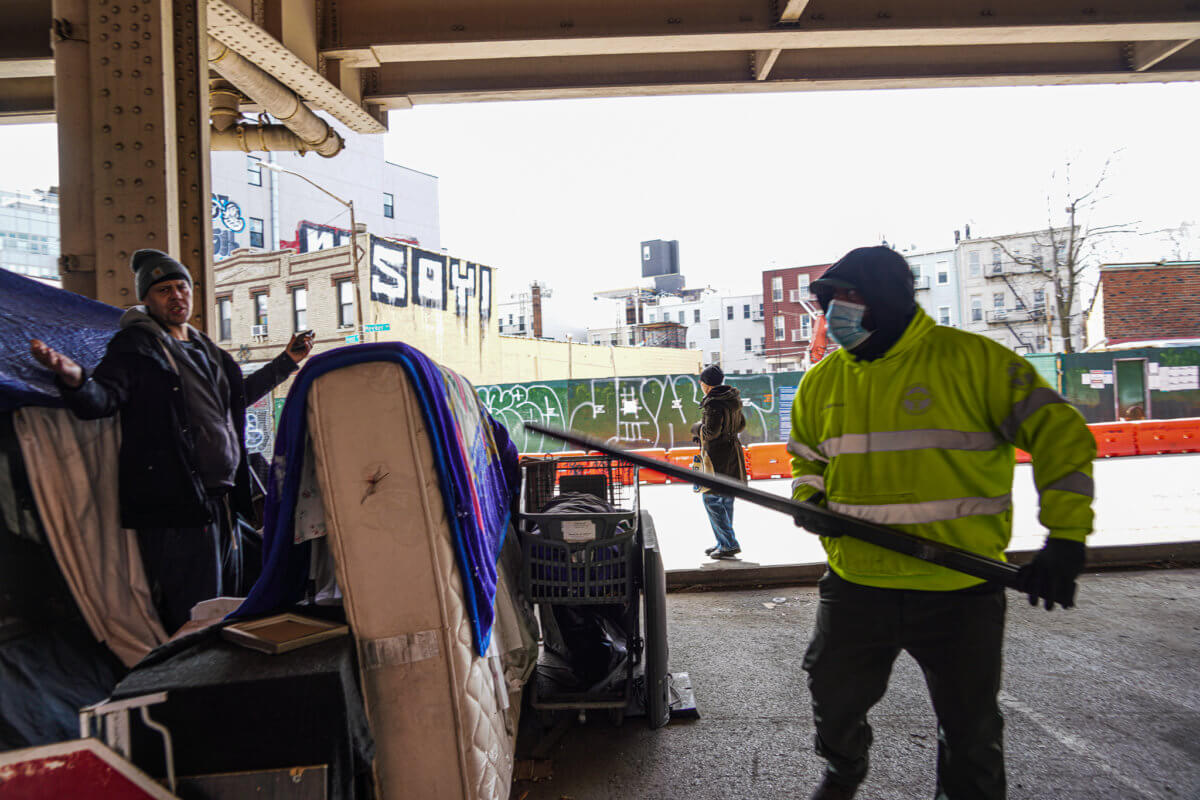 'It's like out of a dystopian movie': Inside an emotional city raid on a Brooklyn homeless encampment 22