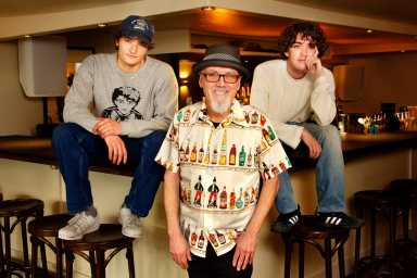 L-R Harrison Snow, Brother Cleve, Jake Hodas at Lullaby