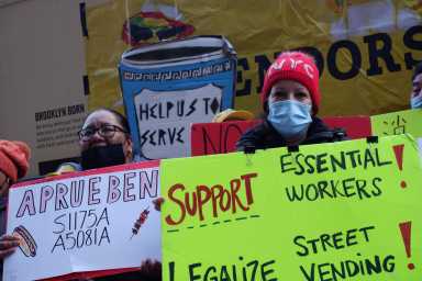 'We want him to get serious': NYC street vendors demand action, not talk, from mayor at City Hall rally for protection 9 Street vendors rally for greater NYC protection