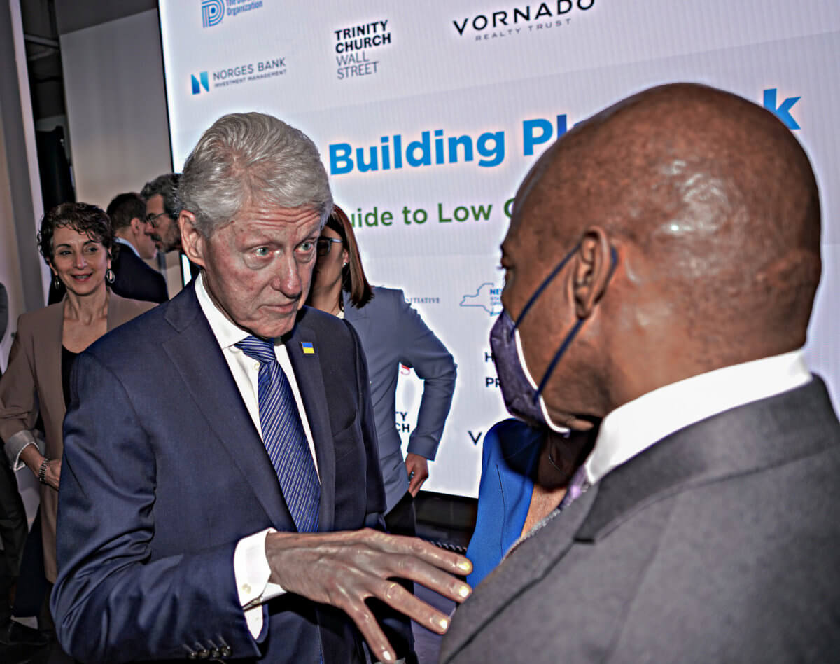 Being 'bold enough to face the future': Adams, Hochul and former President Clinton laud Empire State Building's new green tech 10