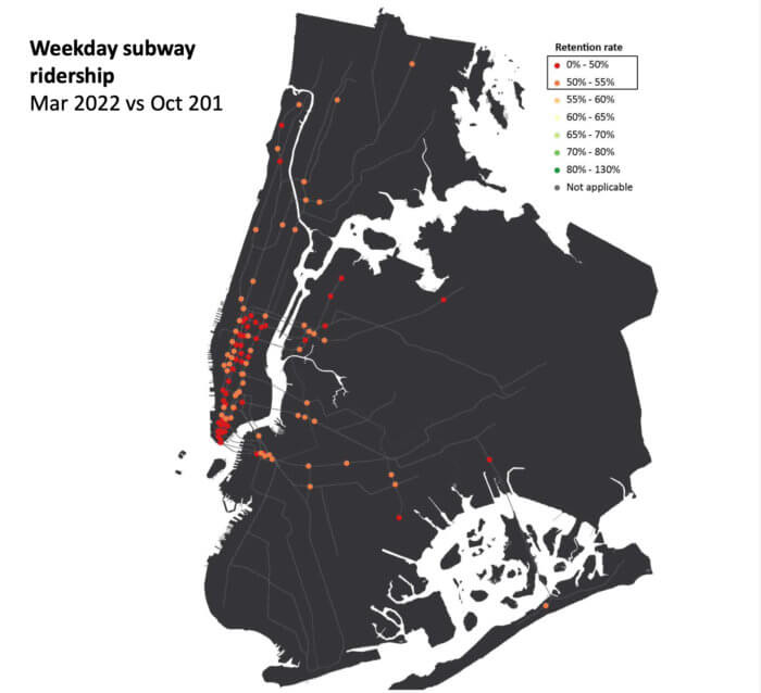 Subway ridership as high as 90% of pre-COVID levels in some working-class NYC neighborhoods: MTA 5