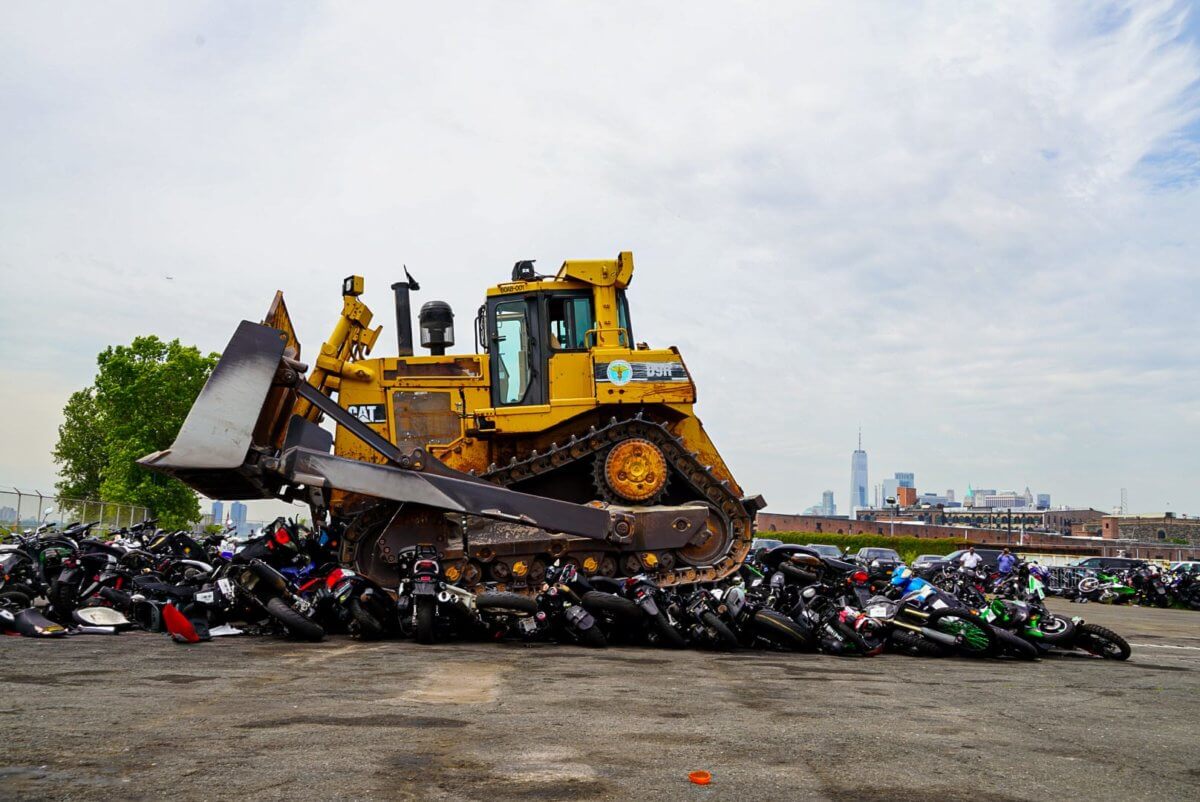 Crush 'em! NYPD flattens more dirt bikes, ATVs in Brooklyn while touting ongoing crackdown 17