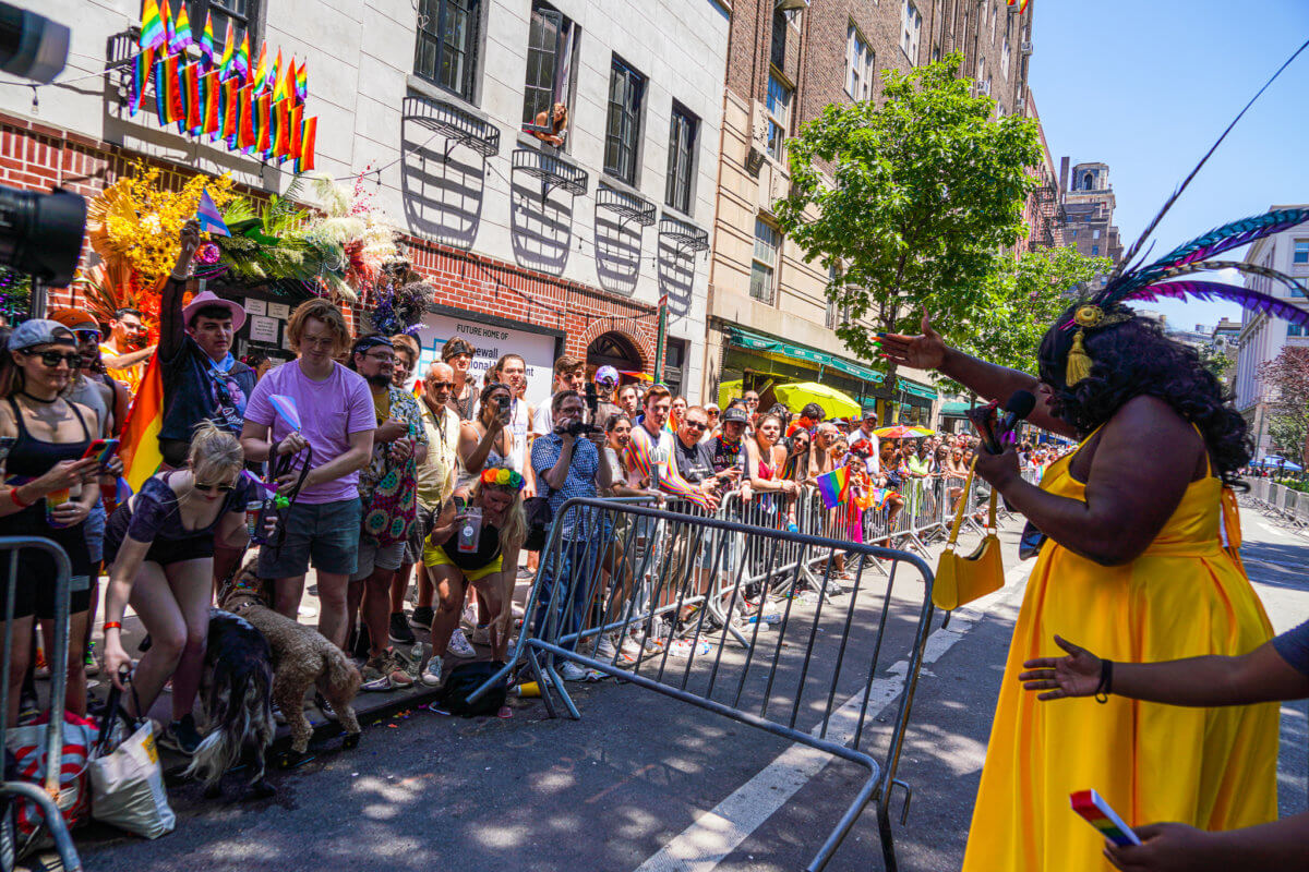 Protesters rain on the NYC Pride Parade in memory of Donnell Rochester 7