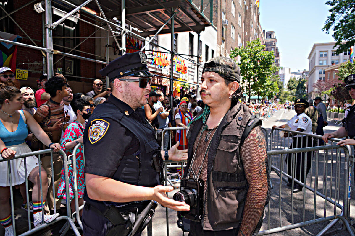 Protesters rain on the NYC Pride Parade in memory of Donnell Rochester 8
