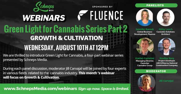 NY Gets a Green Light for Cannabis Series Part 2: Growth & Cultivation Best Practices, Aug. 10, 2022 —12 pm 3