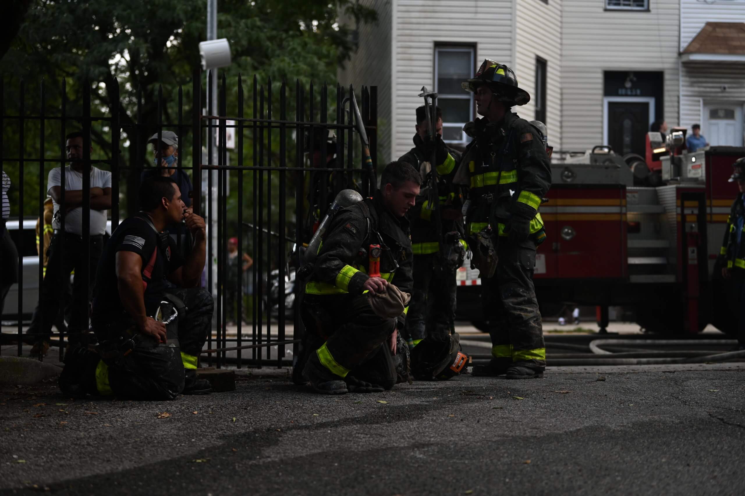 Firefighters take on four-alarm blaze at multiple Brooklyn homes 16