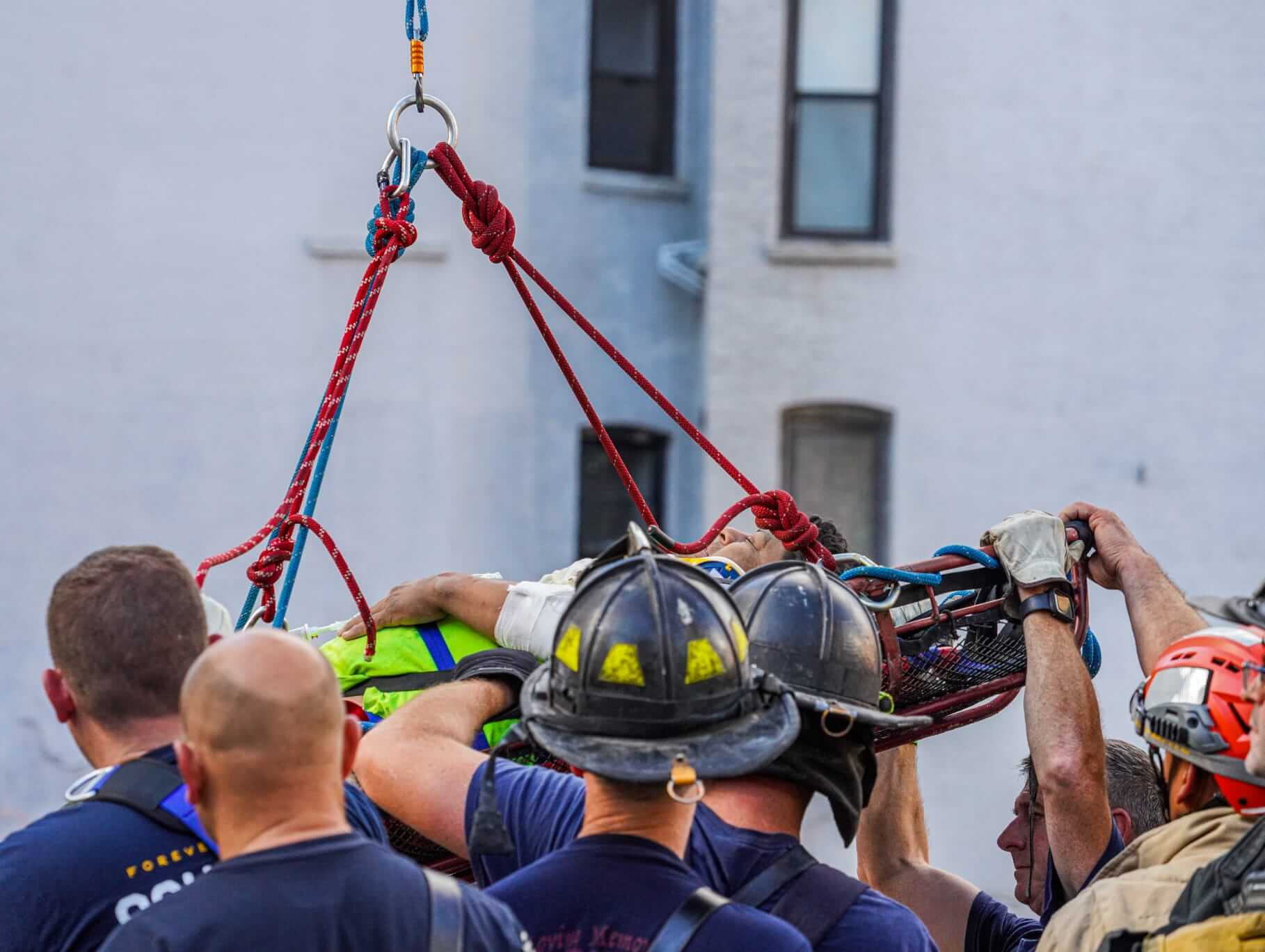Dramatic rescue: Man falls down 25-foot hole at Upper East Side construction site 9