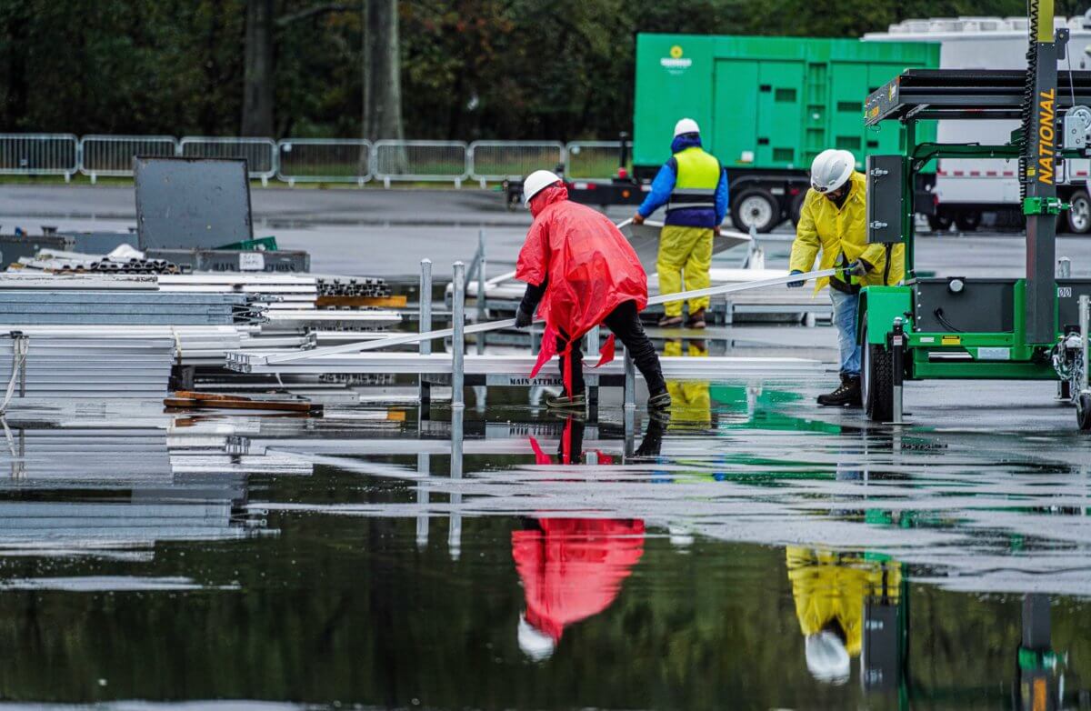 Washed out: City abandons Orchard Beach 'Tent City' due to flooding 6 Orchard Beach migrant shelter site changed