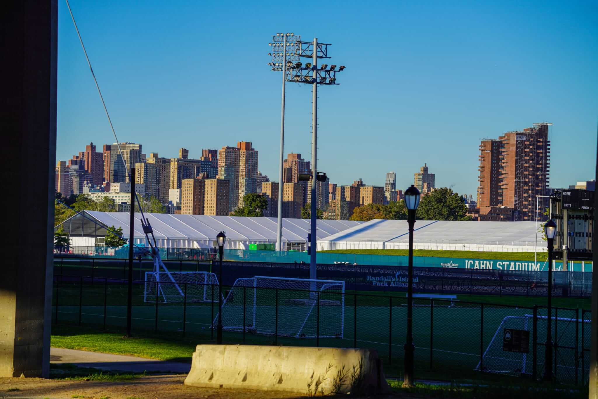 Tent city on Randall's Island for migrants arriving in NYC gets first guests 9