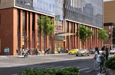 A rendering of Northwell Health's new medical pavillion on the Upper East Side