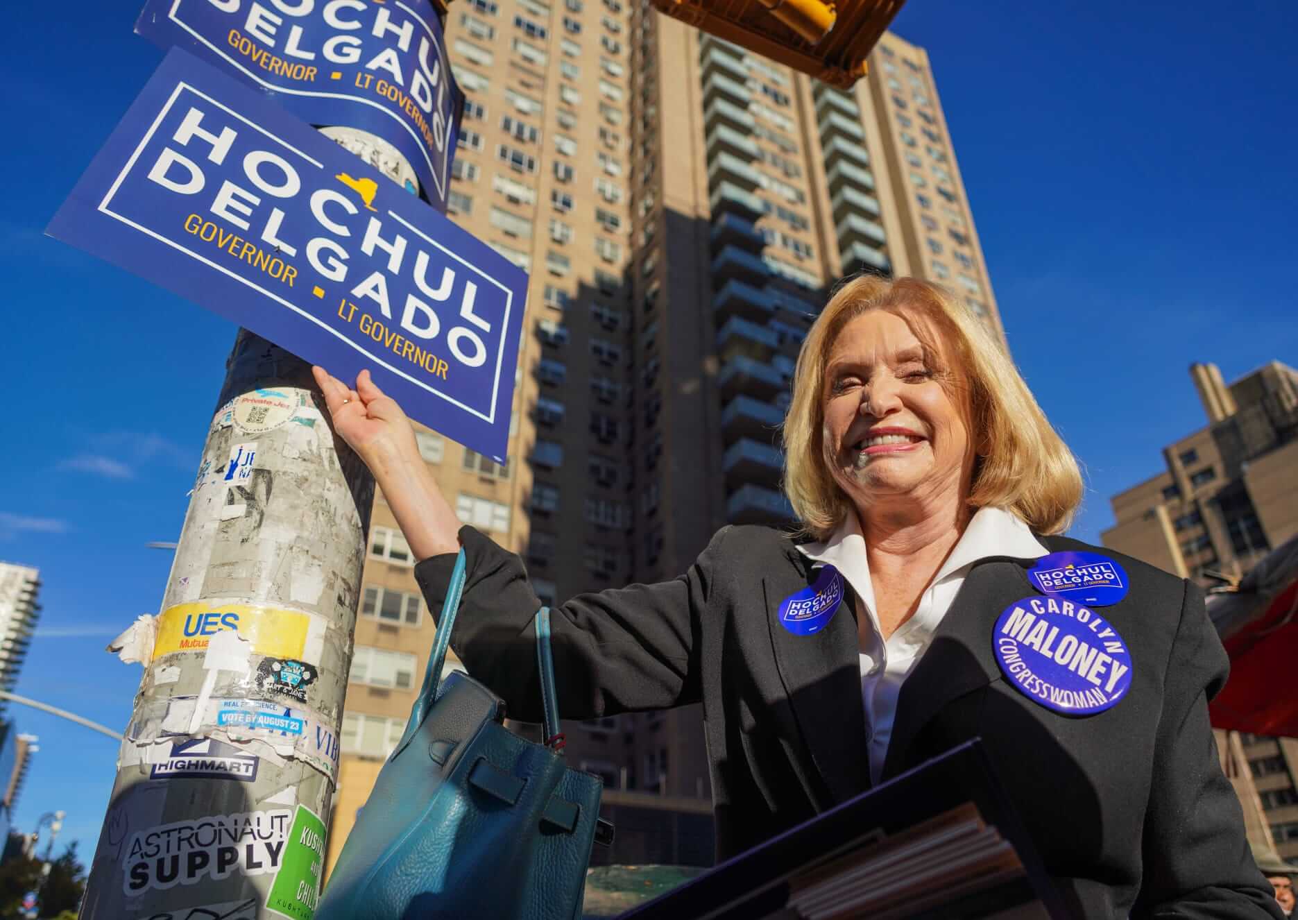 Governor Kathy Hochul keeps stumping for Election Day votes on the Upper East Side 7 Carolyn Maloney