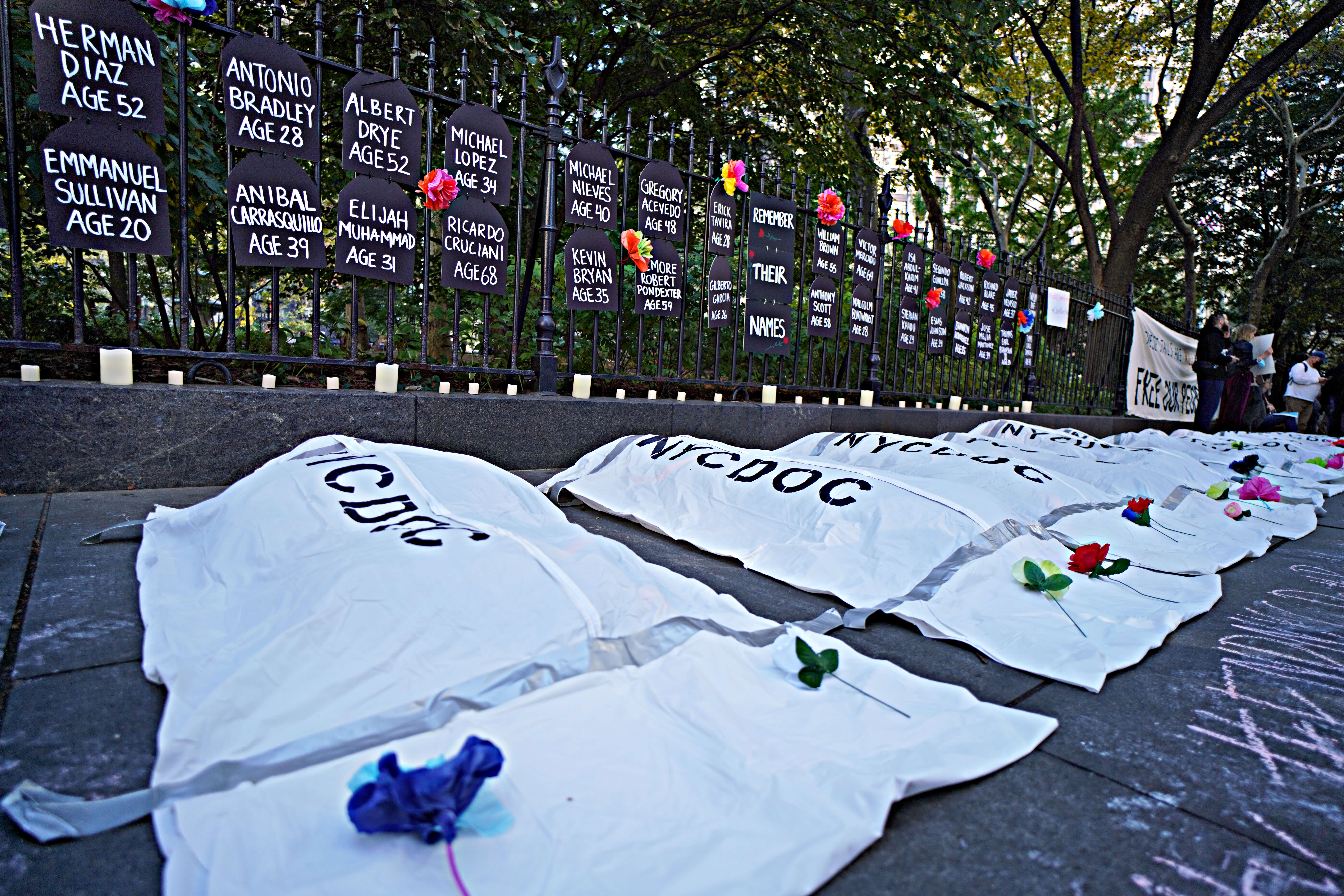 18 hours of action: Rikers Island closure demands repeated at Lower Manhattan protest 13