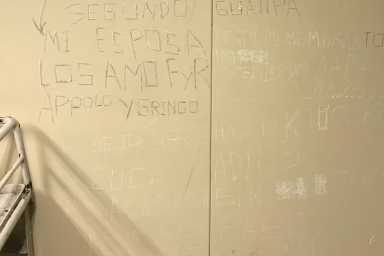 A suicide note left on the cell of former Rikers Island detainee, Segundo Guallpa.