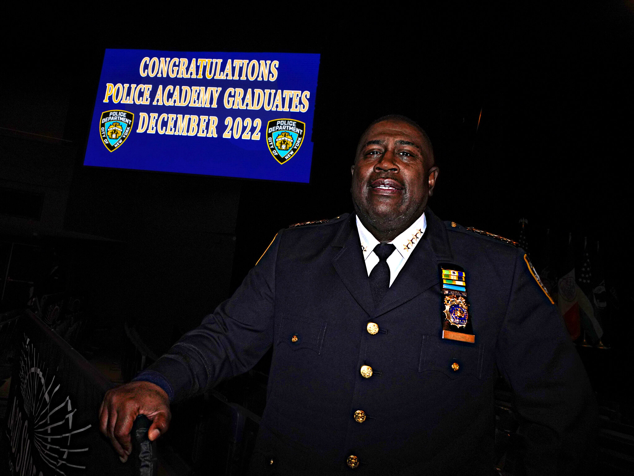 NYPD welcomes hundreds of new multicultural officers at Manhattan graduation ceremony 8 Chief of Department Jeffrey Maddrey