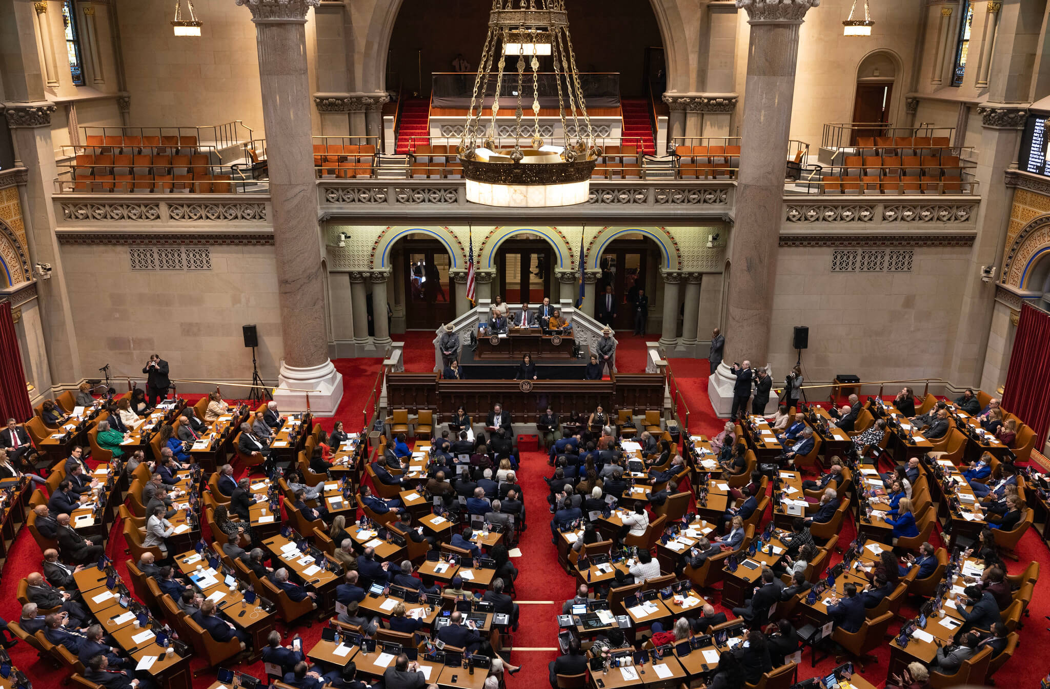 Hochul doubles down on call for judges to have more discretion in setting bail for 'serious crimes' 9 The Assembly Chamber packed with lawmakers for Governor Hochul's State of the State address