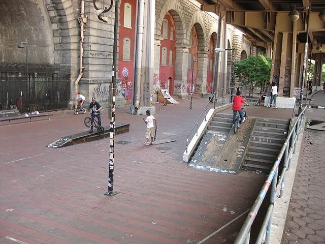 famous spot for skaters and BMX riders