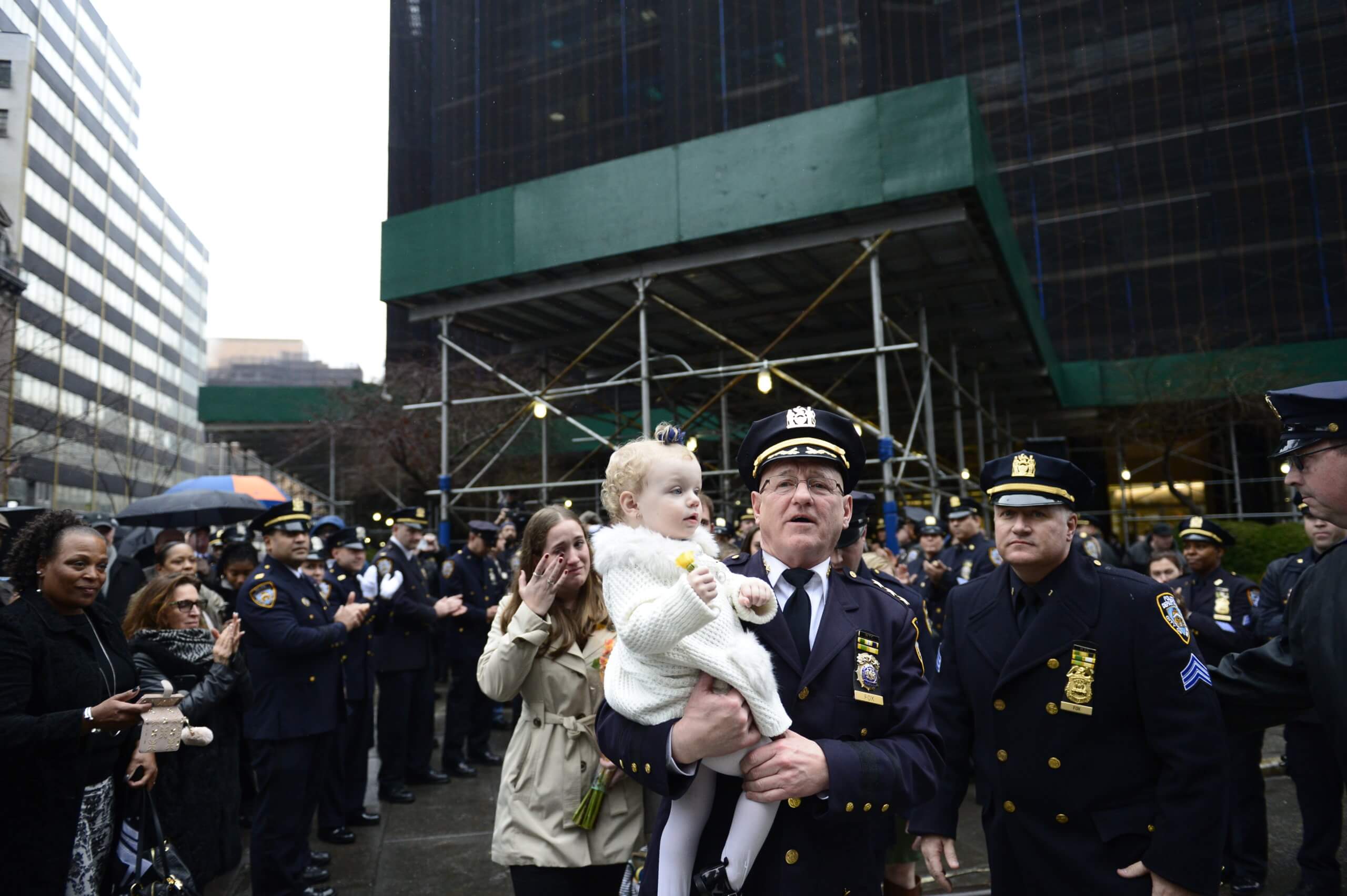 Chief Joseph Fox left his headquarters in Brooklyn on his retirement