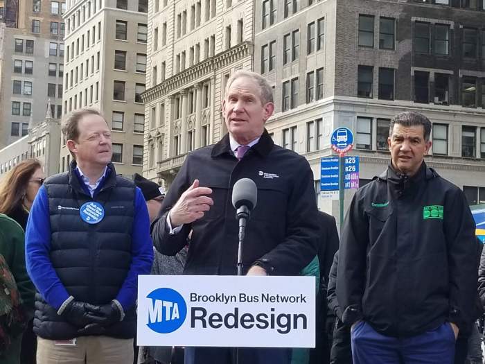 Brooklyn bus redesign proposal rankles some riders 5 MTA Chair Janno Lieber with NYCT President Richard Davey and DOT Commissioner Ydanis Rodriguez