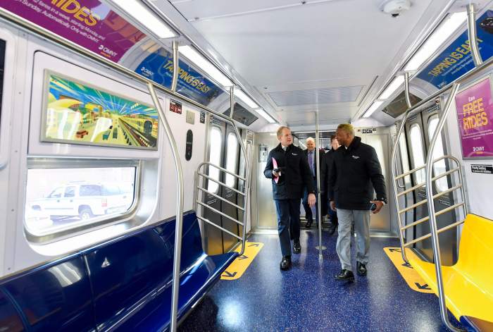 Commute of the Future: MTA will onboard brand new R211 subway cars into passenger service this year 8 MTA Chair Janno Lieber rides the R211 on the F line in Brooklyn