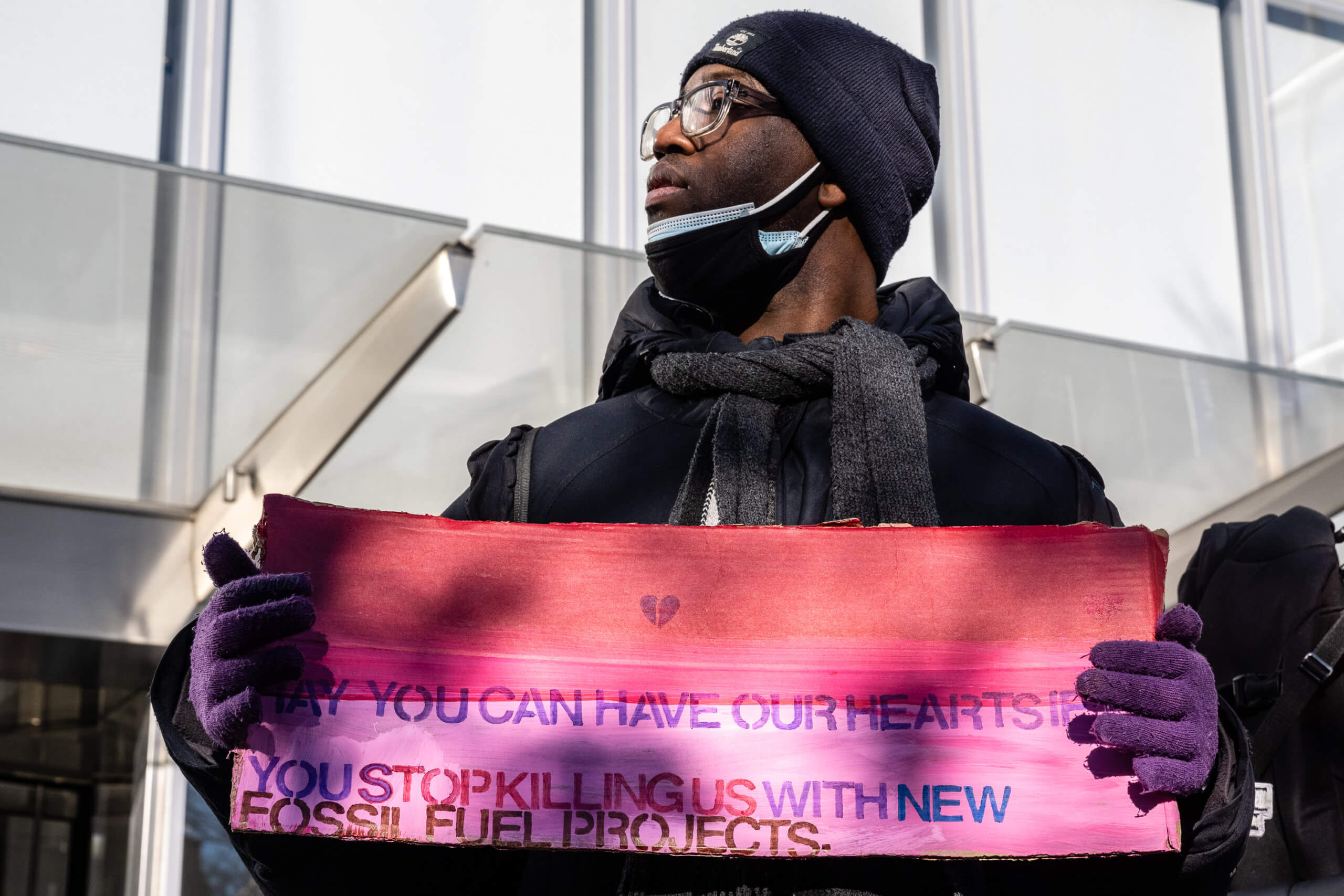 Extinction Rebellion tells Citigroup to show a heart for Mother Earth on V-Day in Tribeca protest 14