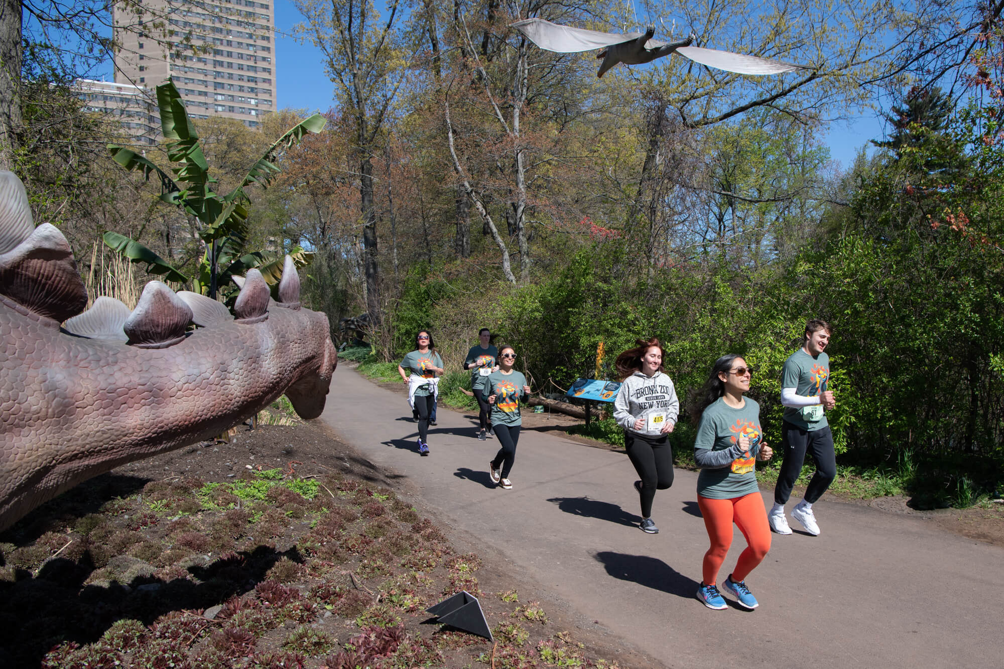 Runners at the 2022 Run for the Wild at the Bronx Zoo
