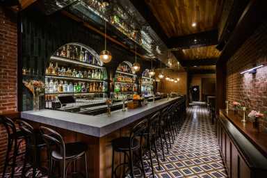 New York City restauranteur transforms COVID supply store into an Italian cocktail bar 15 The interior of Katherine, New York City's newest Italian cocktail bar.