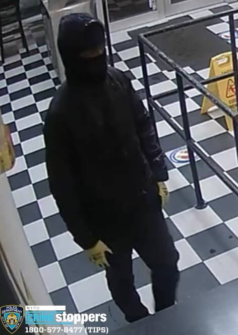 NYPD: 3 armed men jump the counter at a Checkers food joint in Brooklyn, take $300 cash 4 Suspect for allegedly robbing a Checkers fast food