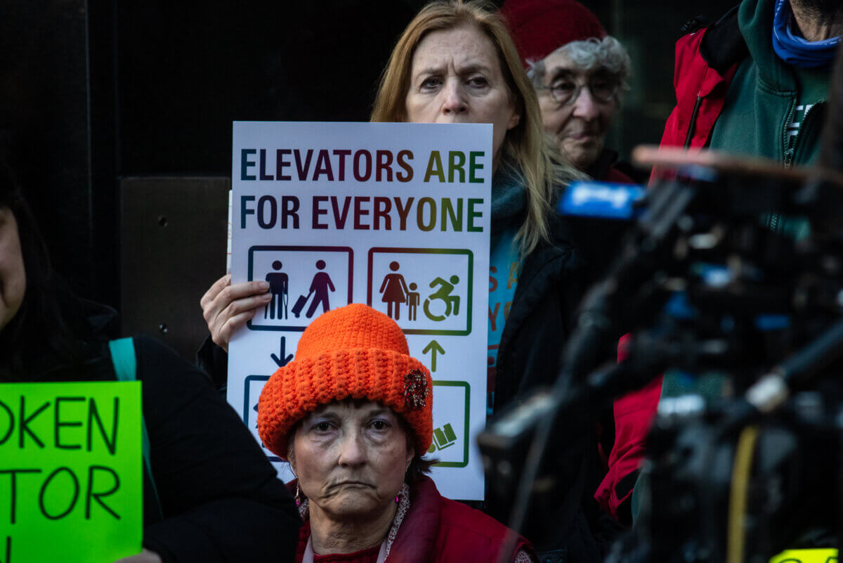 Fed up with the inconvenience, disability advocates demand reliable elevators at subway stations 5