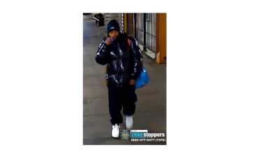 The suspect who was allegedly seen masturbating on a R train in Manhattan April 3 (NYPD)
