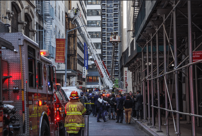 Parking garage collapse: Investigation continues at Lower Manhattan site where open building code violations had existed 9 massive emergency response following a garage collapse