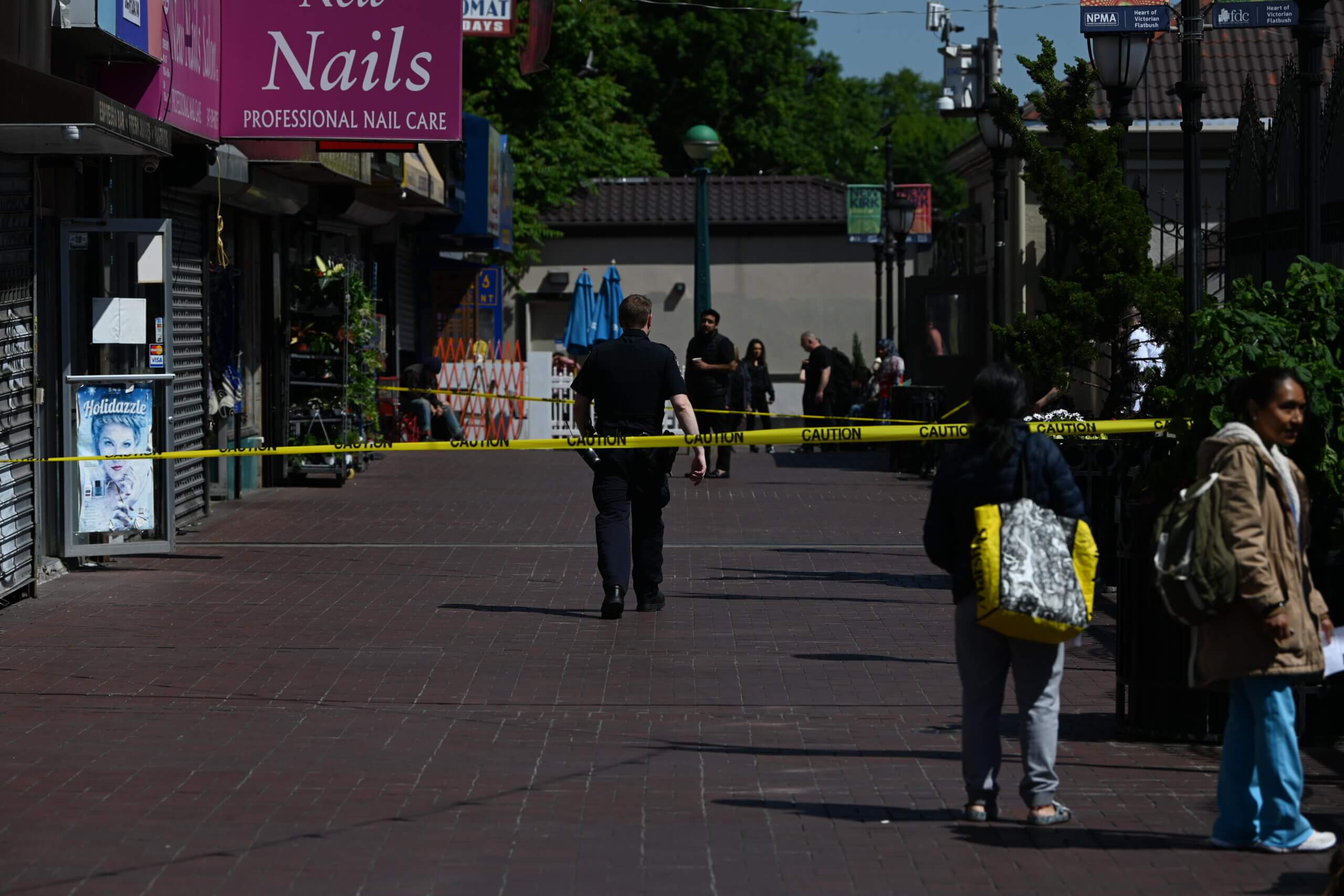 Brooklyn shooting leaves two men injured in broad daylight 8 Incident Scene
