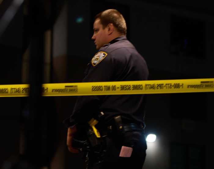 Brooklyn mass shooting leaves six men wounded at three different hospitals: cops 4 A police officer at a crime scene.