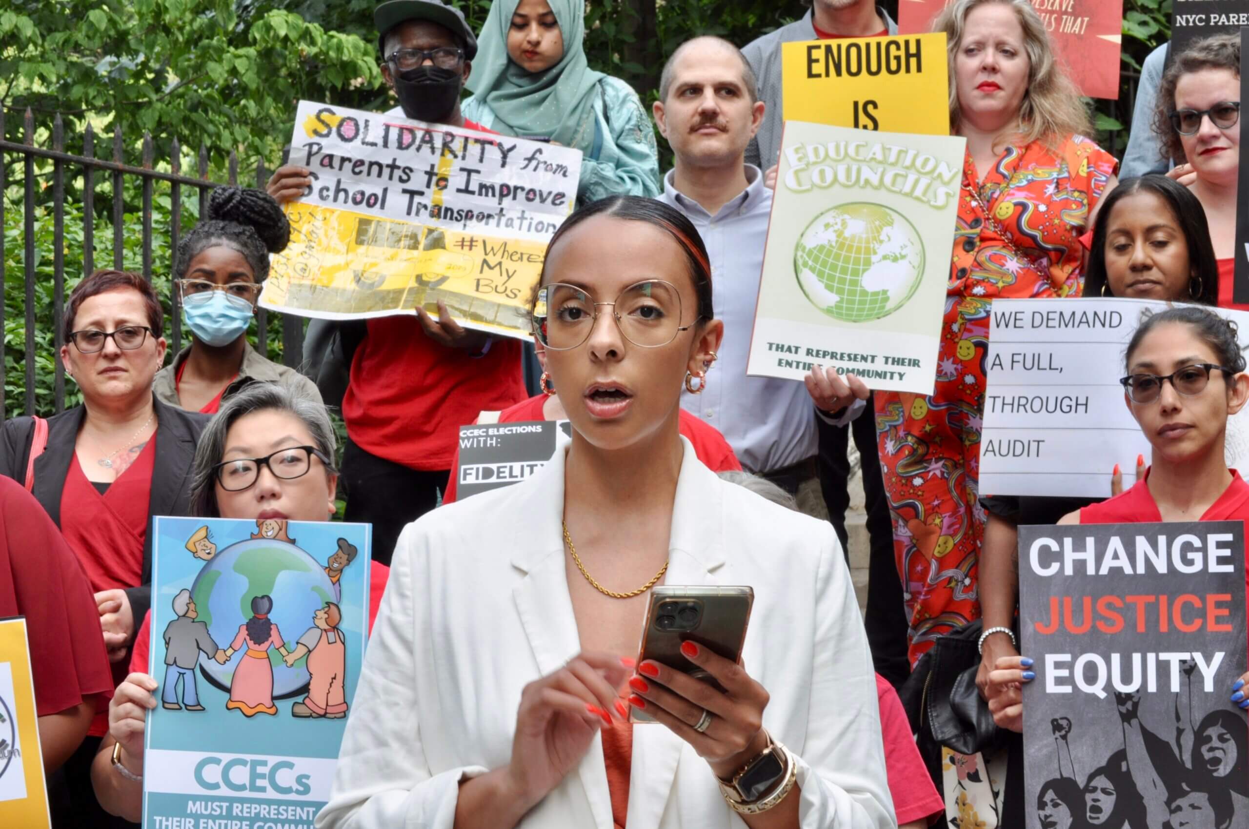 NYC parents express doubts over Education Council election results, demand independent audit from DOE 7 Adriana Alicea