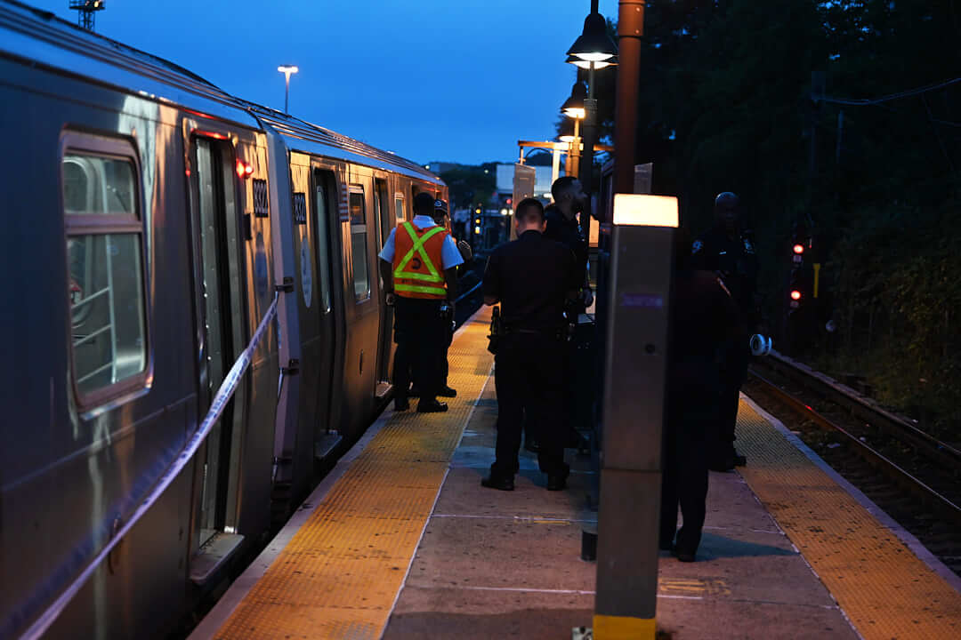 A 15-year-old boy was stabbed on a L train
