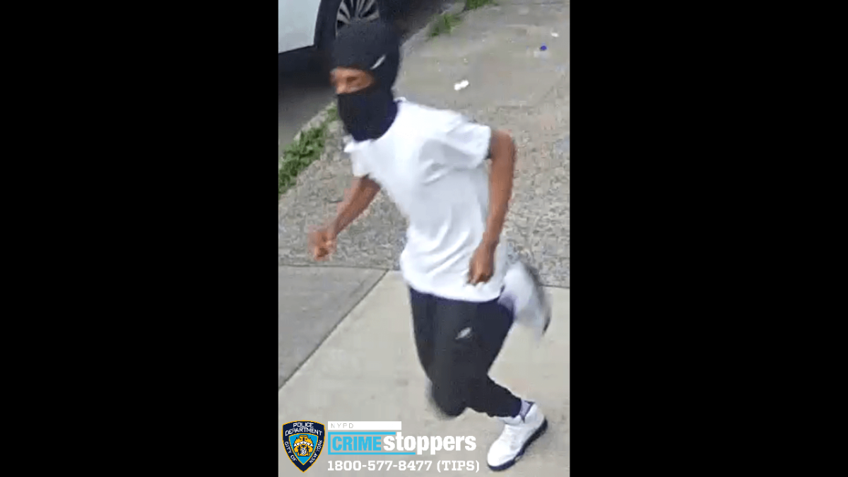 Police are looking for several teenagers, including the individual pictured, who were involved in a gun battle in the Bronx