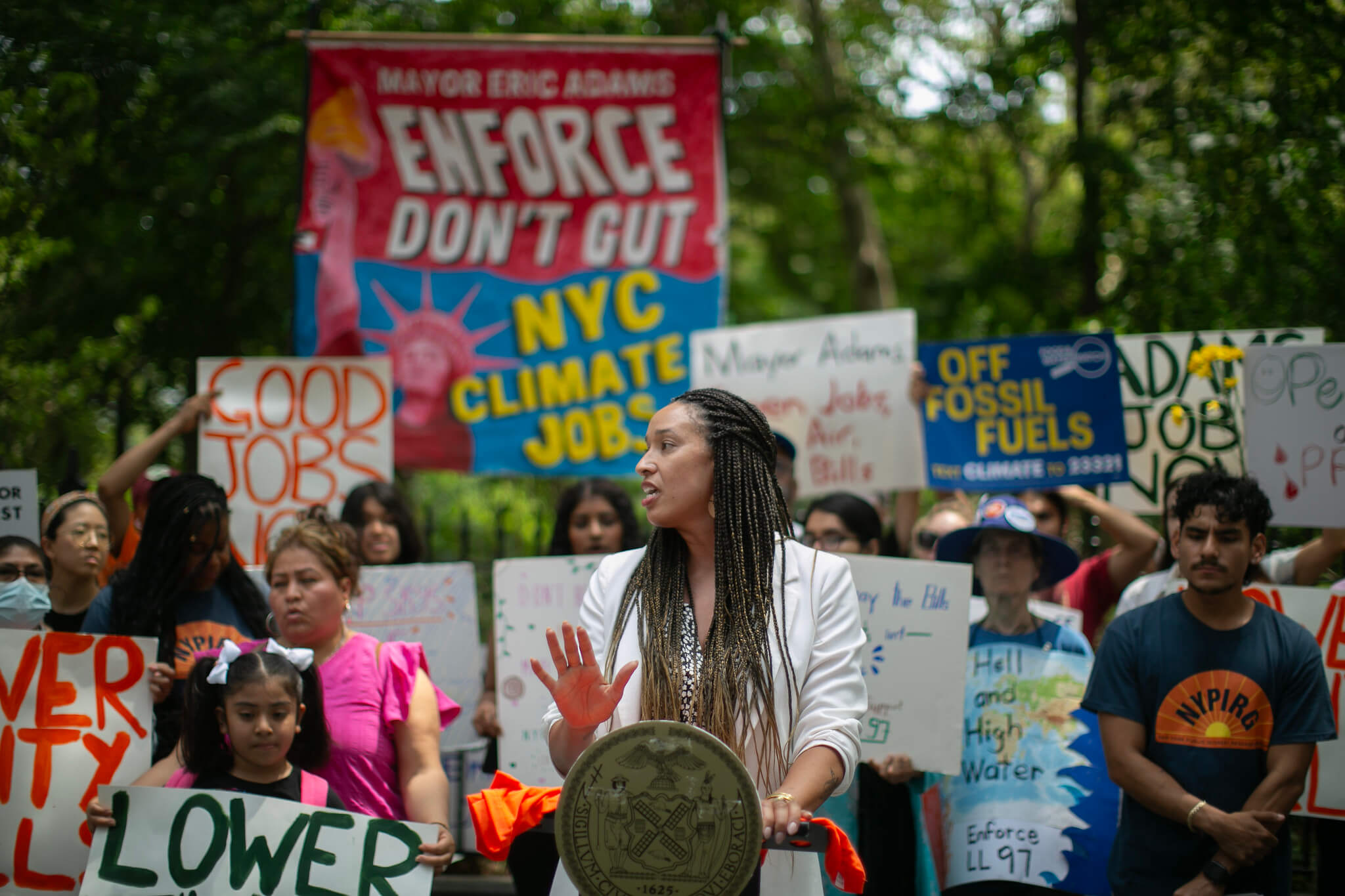 THE COSTS OF CHANGE, Part 2: Some relief available for NYC co-ops and condos as they approach year-end deadline for climate law upgrades 8 protest