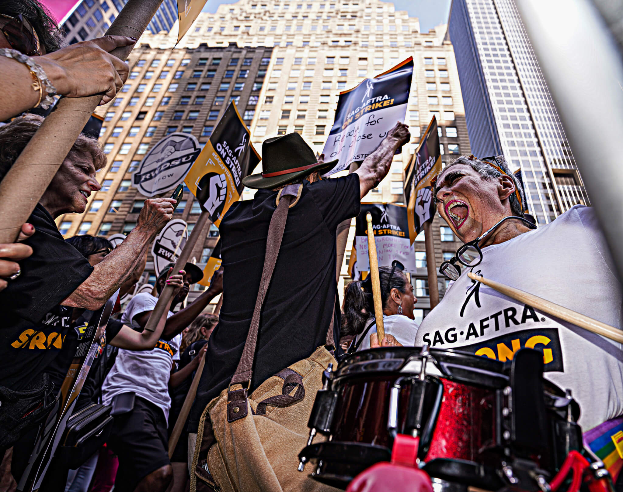 ‘The eyes of the world are upon us:’ Hollywood actors join massive Times Square picket amid SAG-AFTRA strike 16