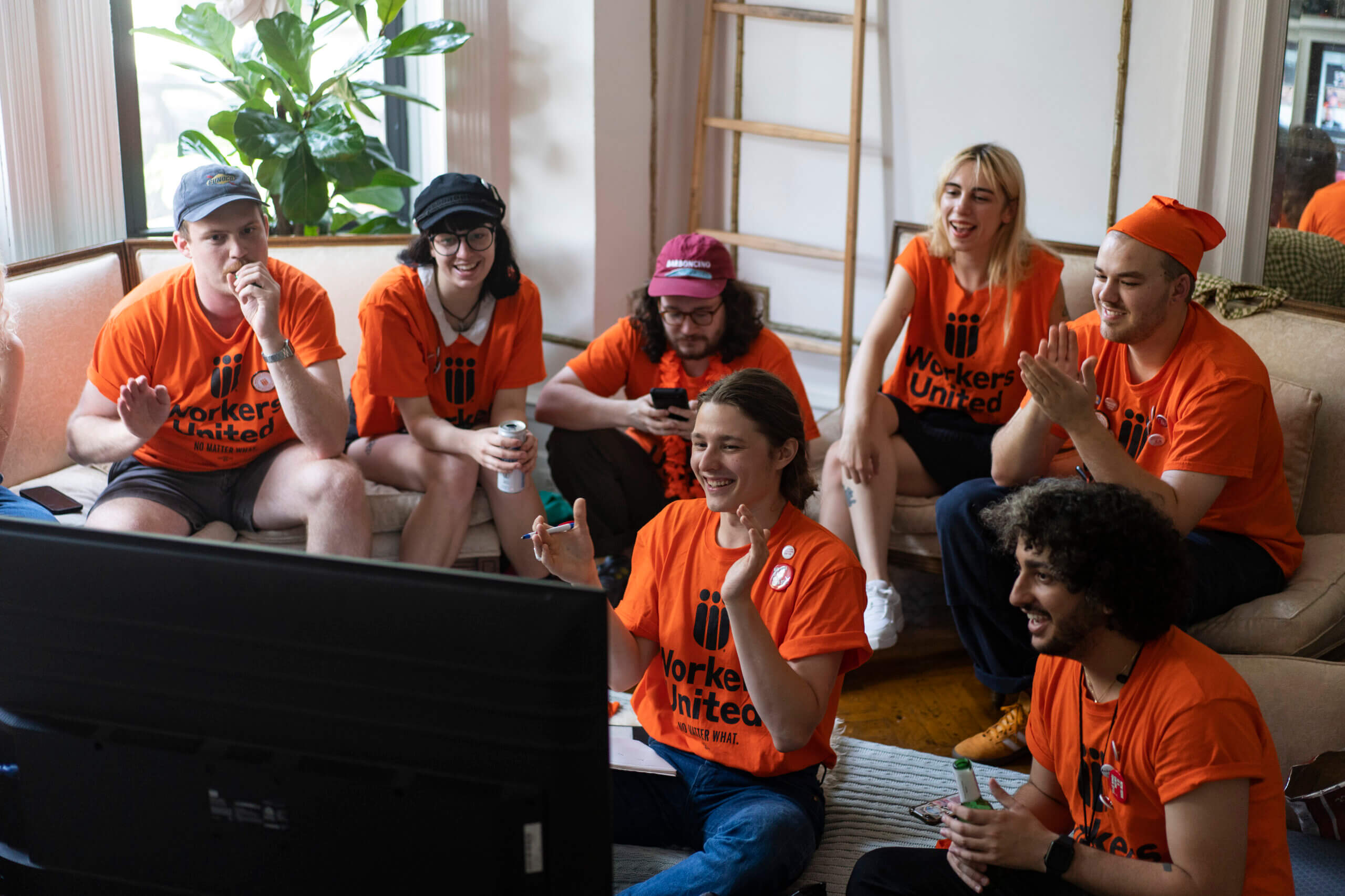 Workers at a popular pizzeria in Brooklyn form union, first pizza restaurant in New York City to do so 6 Barboncino workers celebrate their workplace becoming the first pizzeria in New York City