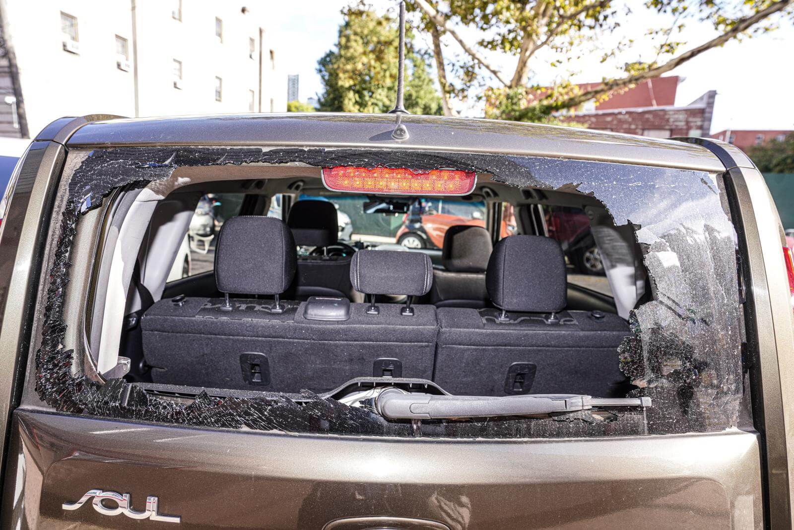 Road rage brothers charged for shooting cop in Queens 6 The off-duty officer's back car window was smashed in