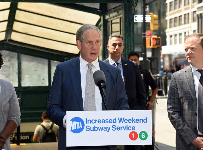 MTA expanding subway service on 1 and 6 lines, shortening weekend wait times 3 MTA Chair and CEO Janno Lieber announces weekend service
