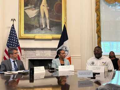 City officials at gun violence media roundtable