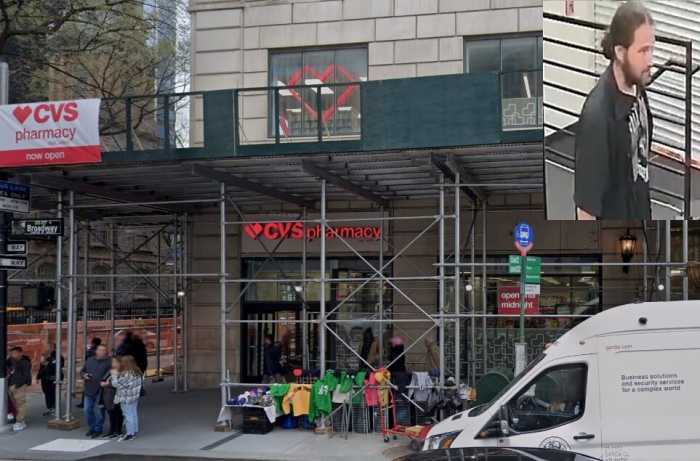 Lower Manhattan slasher assaults CVS employee after he was told to leave store: cops 6 Slasher (inset) sought for assault at Lower Manhattan CVS