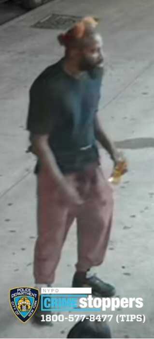 Authorities are searching for this man who opened fire into a group of people over the summer in Washington Heights after detectives uncovered new video evidence, police said.