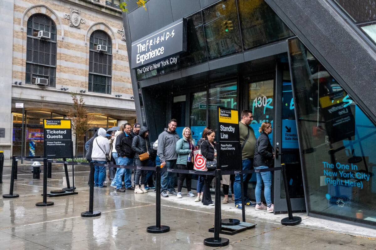 Fans are lining up outside "The Friends Experience" in Manhattan