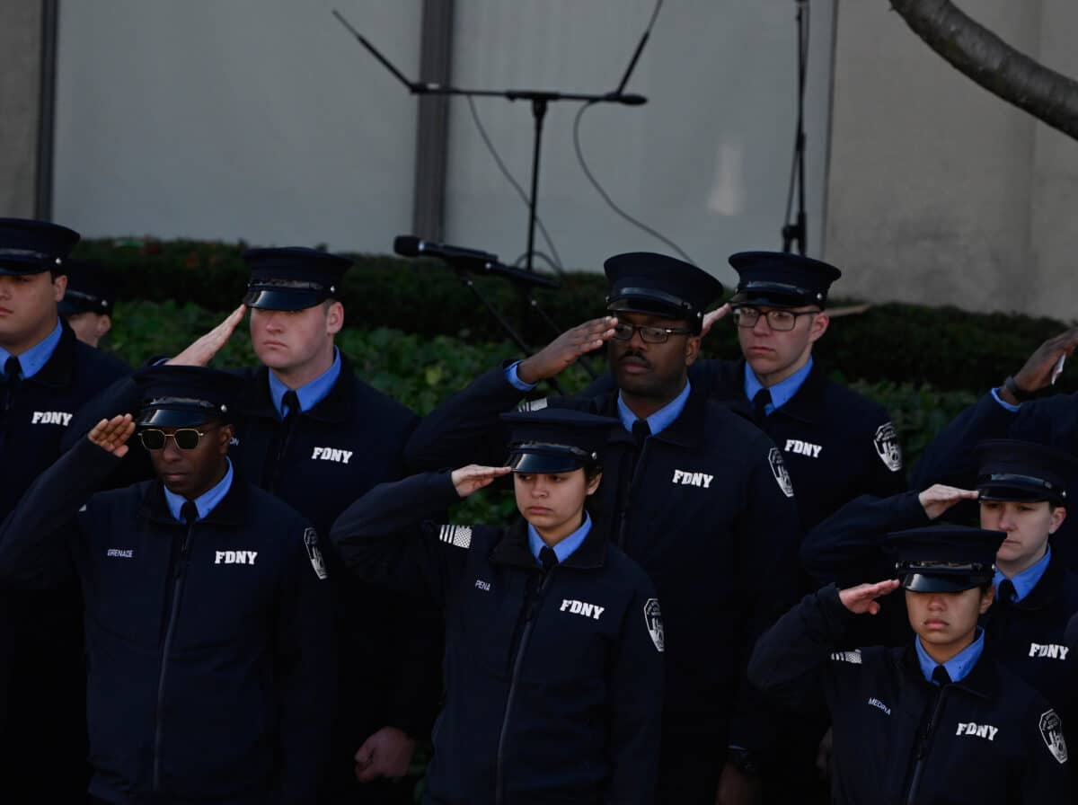 Rookie Paramedics salute fallen Paramedic Frederick Whiteside